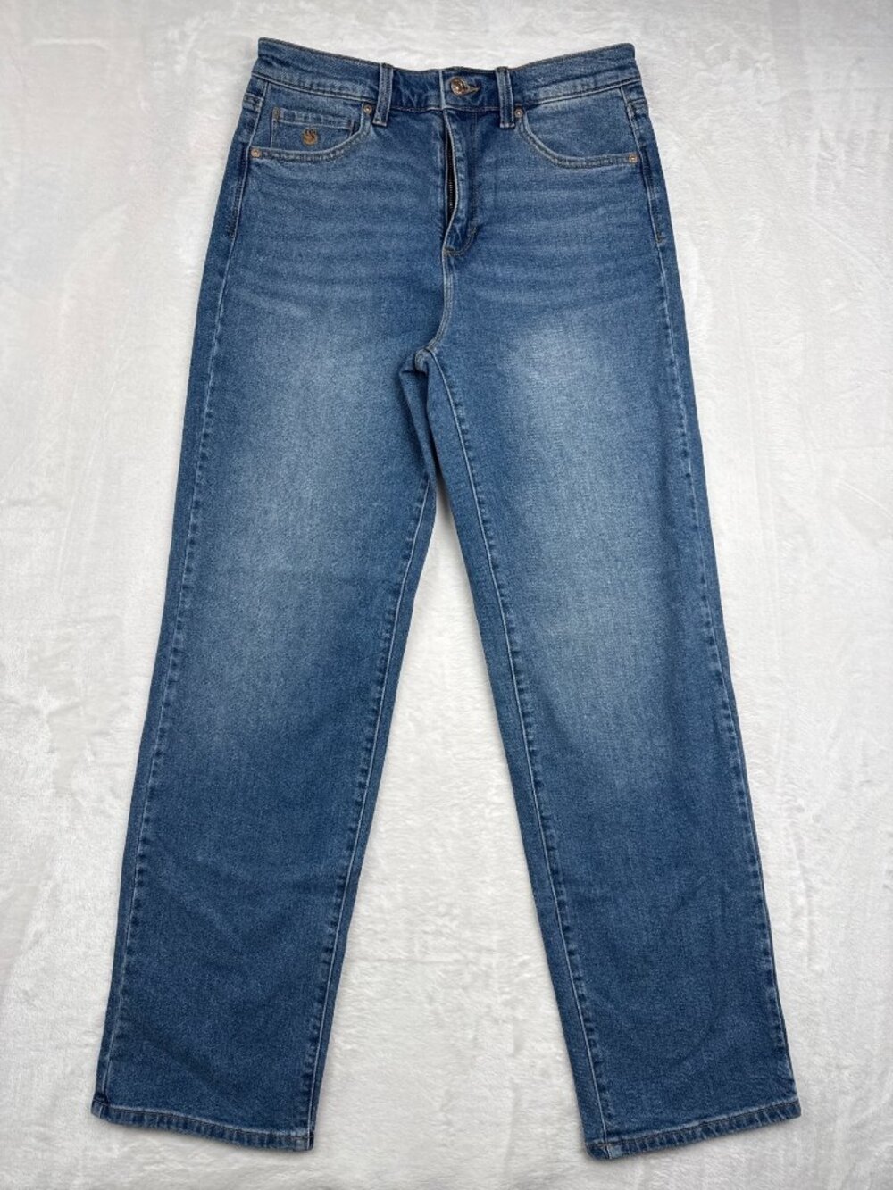 Gloria Vanderbilt Womens Amanda Classic Tapered Jeans Size 4 Dark Wash Denim